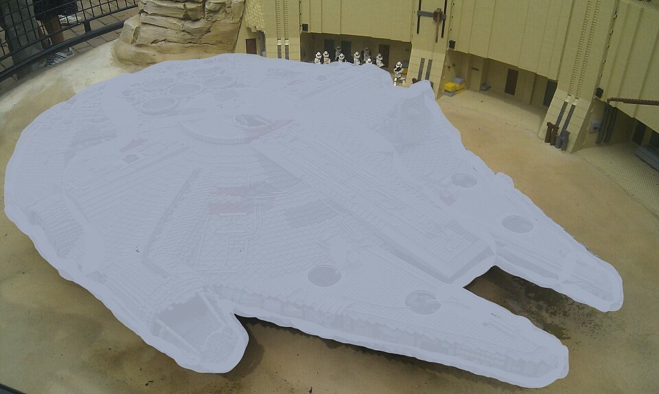 LEGO Millennium Falcon — built once, complete with box